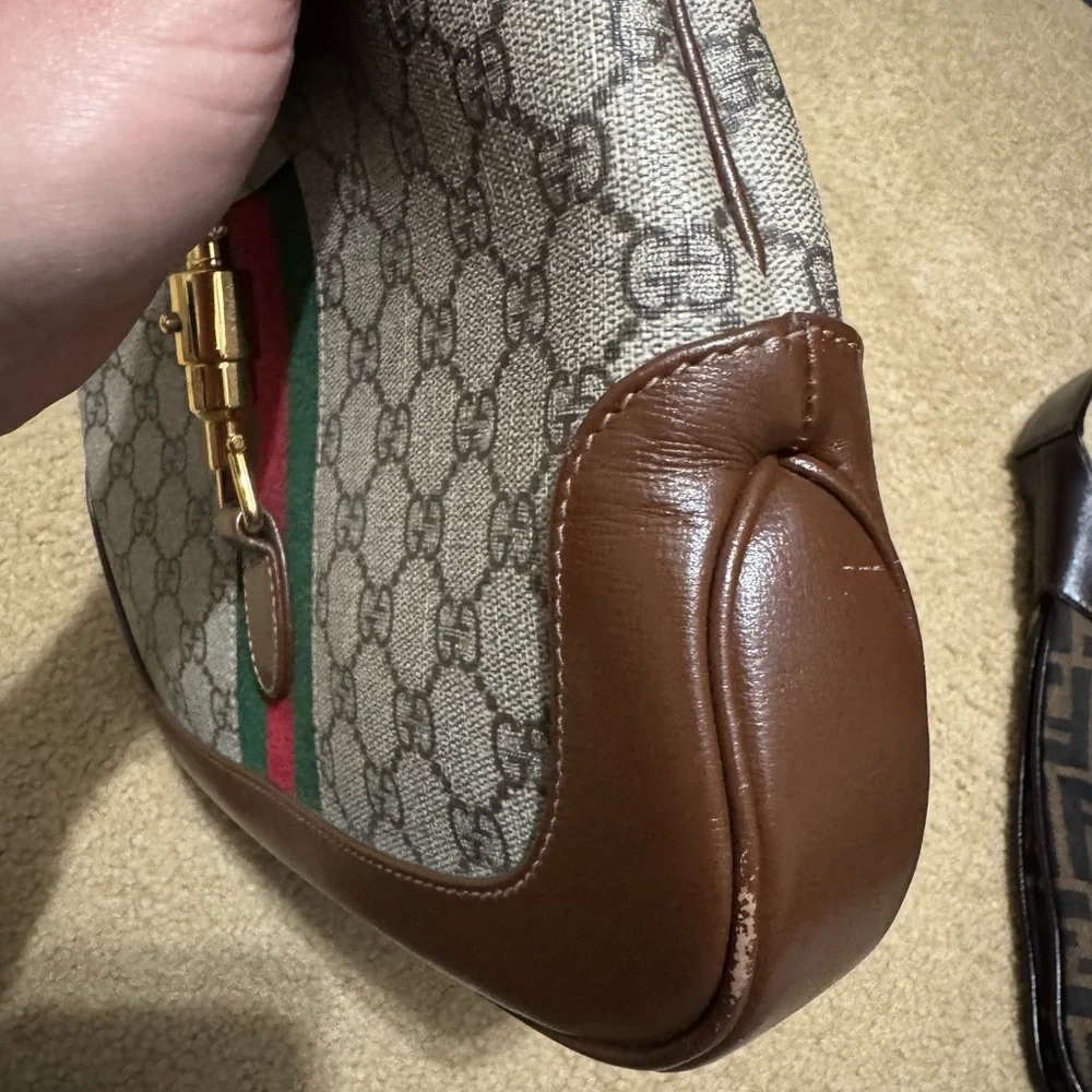 Gucci logo Jackie bag with extended strap option - Picture 3 of 8
